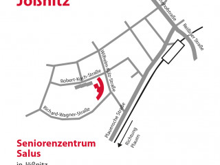 Karte: Anfahrt an das Seniorenzentrum Salus